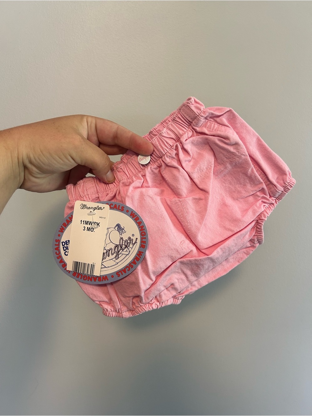 NEW Wrangler 3m Pink denim bummie shorts